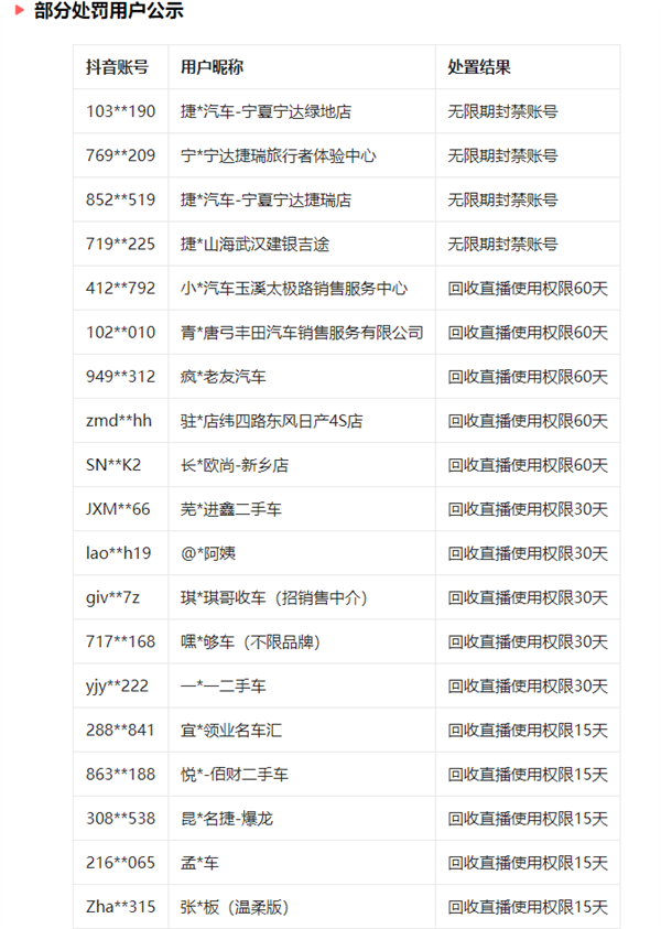 4S店擦边直播被无尽期封禁 捷途汽车回报：加强里面体系束缚