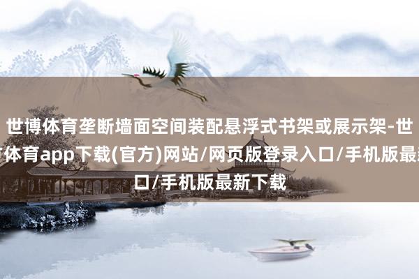 世博体育垄断墙面空间装配悬浮式书架或展示架-世博官方体育app下载(官方)网站/网页版登录入口/手机版最新下载